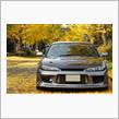 【イチョウのカーペット】 愛車撮影 (並木編) 【SILVIA】