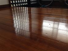 ワックスを 掃除の後にかけてみた