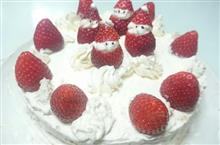 クリスマスには☆イチゴのケーキ♪　　ﾜ━(*ﾟ∀ﾟ人ﾟ∀ﾟ*)━ｨ♪!