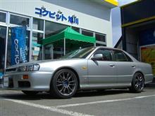 R34スカイラインにスーパーアライメント！