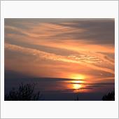 正月の夕陽
