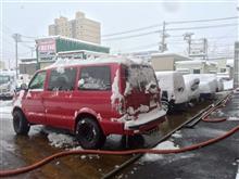 ☆　札幌のクルーズ 今日の朝イチ 雪、積もりました！　☆　