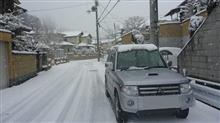 予報通りの積雪。