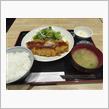 今日のランチは、「ぽん輔」鳥取県産大山鶏カツ定食 790円→500円