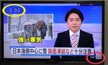 テレビ画面の時刻表示がズレる謎