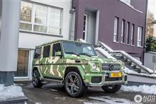 ★迷彩柄のベンツGクラス。Brabus G 63 AMG B63-620が目撃される 