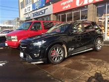 ☆　札幌のクルーズ CX-５インタークーラー交換で入庫　☆　
