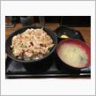 今日のディナーは、「伝説のすた丼」すた丼