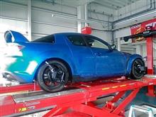 マツダRX-8 、車高調取付＆アライメント