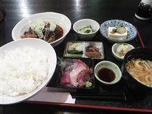 今日のランチは、「梓川」マグロのあら煮定食 780円→500円