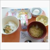 桃の節句の朝御飯だ～(^-^;