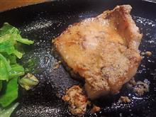 よく縮む（＞＜）豚ステーキ＆オムスビ