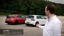 ★勝者はどっちだ。シビック・タイプRとVWゴルフRとが対決する動画