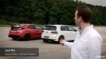 ★勝者はどっちだ。シビック・タイプRとVWゴルフRとが対決する動画 