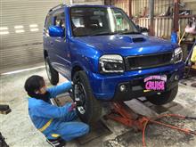 ☆　札幌のクルーズ ＪＢ２３Ｗ タイヤ交換チュー！　☆　