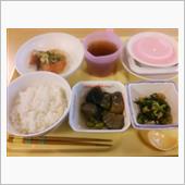 春分の日日暮れ前の夕食に