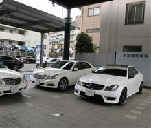 C63、車検引取り後近場をドライブ