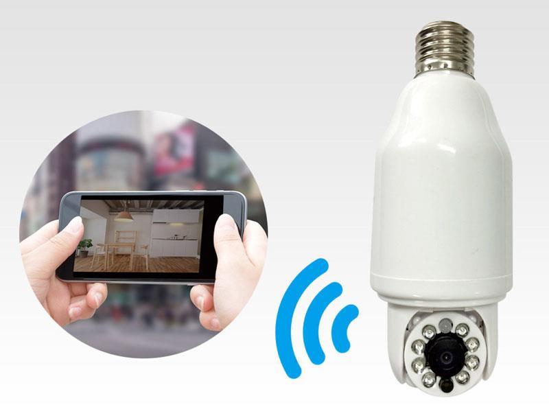日本最大のブランド iBULB SCOPE アイバルブスコープ (電球型ライブカメラ)3台セット - 防犯カメラ