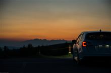 夕暮れ車山と北八ヶ岳・乳(にゅう)