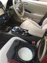 10セグの5年目のリーフのバッテリーで、どのくらいのご飯を炊く電気があるのか？