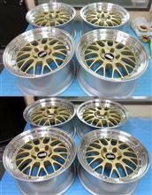 BBS-RacingGT2/マグ&アルミリム修理からのリフレッシュx2台 BBS-RacingGT2/マグ&アルミリム修理からのリフレッシュx2台