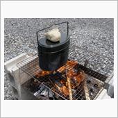 飯盒でご飯を炊いたよ!!