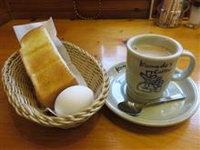 今日のモーニングは、「コメダ珈琲店」カフェオーレ 440円 A定番ゆで玉子