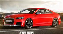 発表されたばかりのアウディA5。「RS5」が出たらこうなる？というレンダリング