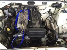 AE86後期トレノ フルレストア その6「5Vエンジンスワップ確認～エンジン搭載」