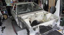 AE86後期トレノ フルレストア その11「スポット増し下穴」