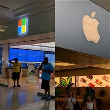 Apple Store .vs.Microsoft Store in Atlanta #obt 