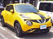 サンライトイエローのジュークにグラムライツ57トランセンド!!