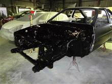 AE86後期トレノ フルレストア その16「エンジンルーム下地」