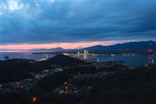 室蘭の夜景　測量山展望台