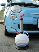 朝からオイル交換