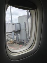 台風から逃げるように 
