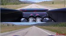 ブガッティ・ヴェイロンがアイダホの道路にて時速370キロを記録する動画