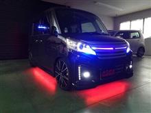 スペーシア　アンダーネオンＬＥＤ・フットランプ取付　福井県よりご来店