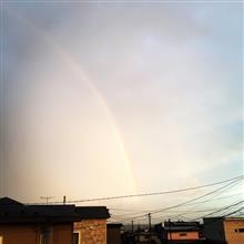 虹がでてたよ（笑）