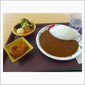 施設内の食堂で
