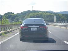 岡山県警察高速隊　GRX133後期型マークX 350S