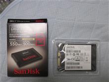 ノートPC、HDD→SSDに乗せ換え～