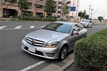 なんとベンツに止められた