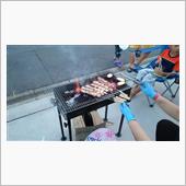 駐車場BBQ