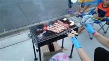 駐車場BBQ
