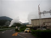 八丁原地熱発電所にて