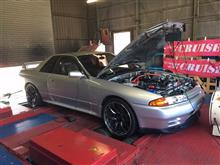 札幌のクルーズ ザ！20万キロのBNR32セッティング開始！