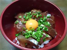 鰤と鯵の漬け丼で！