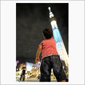 夜の東京スカイツリーを見にド ...