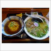 塩ラーメンと天津飯